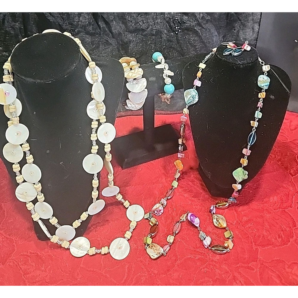 Jewelry Lot Mother Of Pearl Caribbean Style